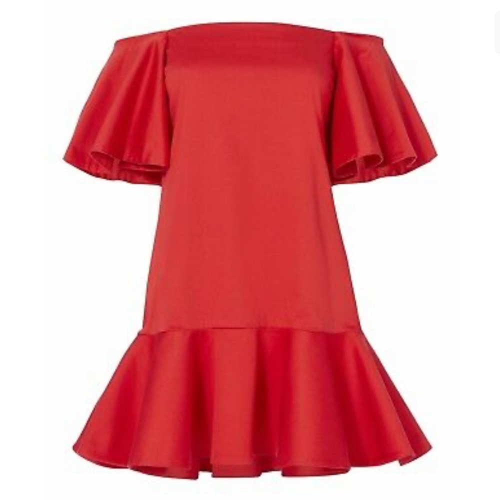 Alexis❣️ Red Aliana Off Shoulder Dress - Picture 3 of 9